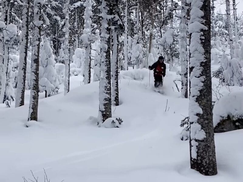 Skiing at Saddleback.